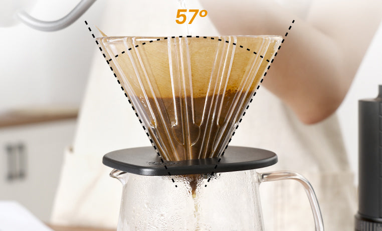 Delta coffee dripper design