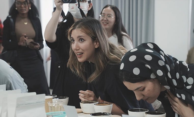 Coffee Cupping and Product Testing at our Headquarters