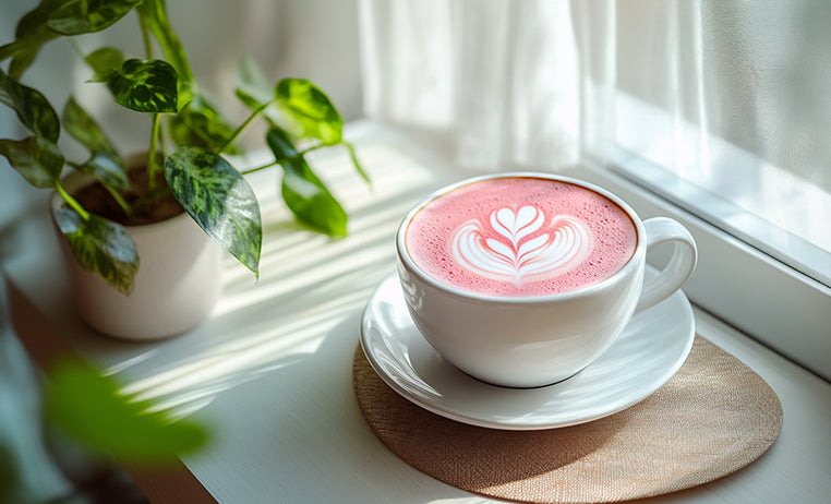 Love in Every Brew: Valentine's Pink n' Sweet Latte