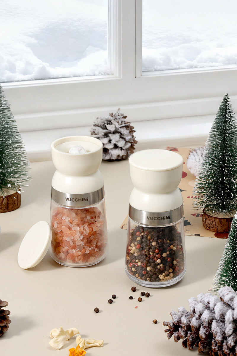 Double Sphere Salt and Pepper Grinder Set, new design, new style, making your grinding life more enjoyable