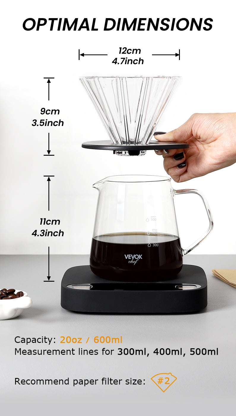 Delta Dripper & Server Pour Over Coffee Maker Set Delta Dripper & Server Pour Over Coffee Maker Set