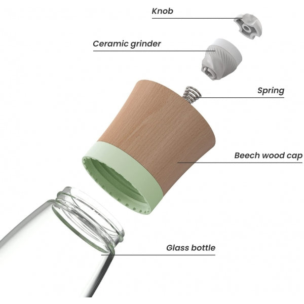 Wood Salt & Pepper Grinder Set