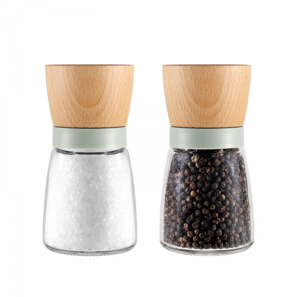 Wood Salt & Pepper Grinder Set